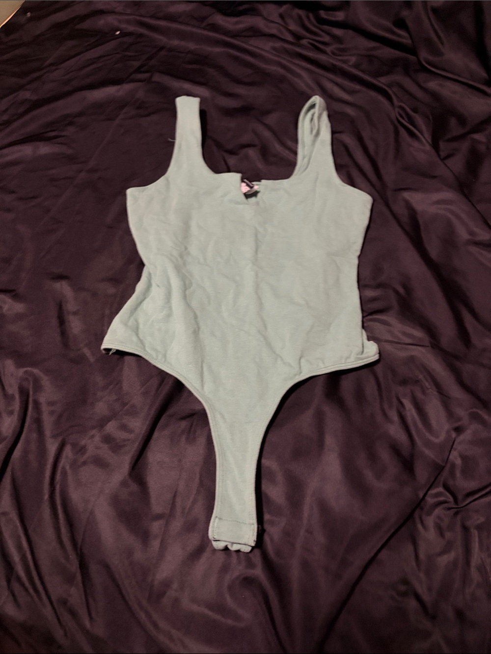 Windsor Sage Green Tank-Style One-Piece Bodysuit